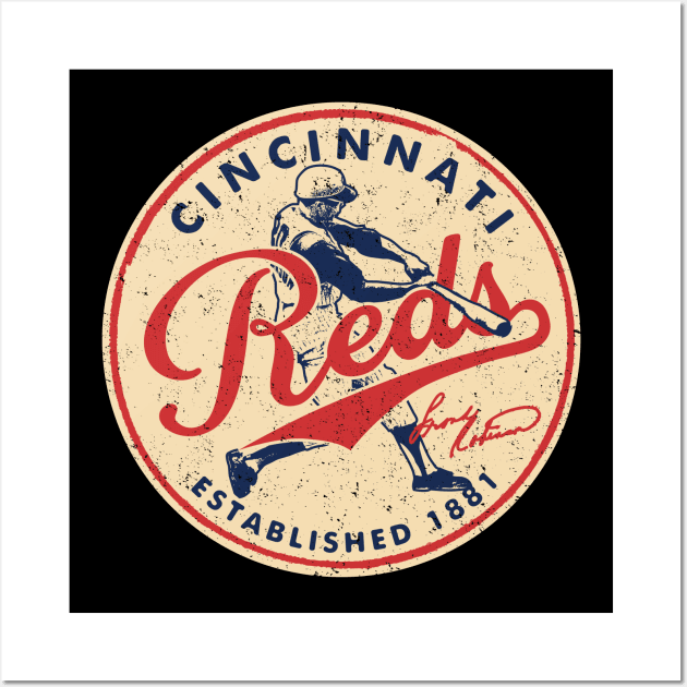 Throwback Cincinnati Reds 2 by Buck Tee Wall Art by Buck Tee